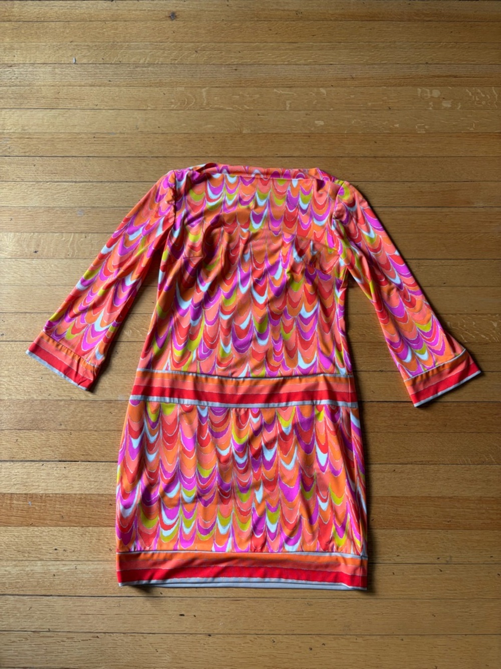 Trina Turk Boat Neck Shift Dress 0